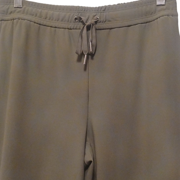 Joie - NWT Olive Green Straight Leg Pants W/ Tie String, Elastic Waist, Size P/S - Picture 2 of 12